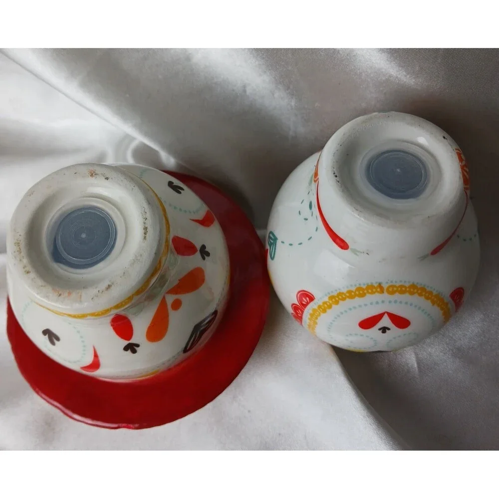 DAY OF THE DEAD SUGAR SKULL CERAMIC SALT & PEPPER SET
